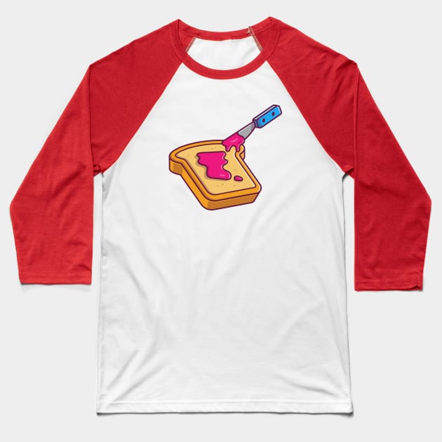 Bread With Strawberry Jam Baseball T-Shirt by Catalyst Labs